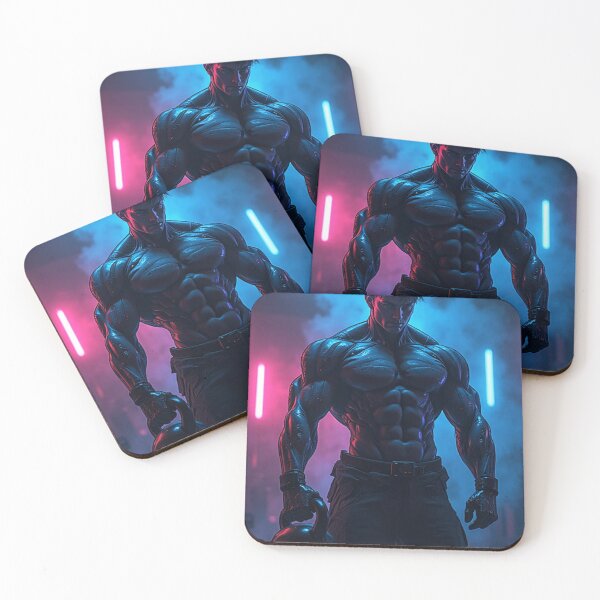 Item preview, Cyber-Dark Anime Lifter – Iron Will designed and sold by OhmAuraArt.