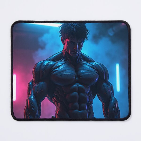 Item preview, Cyber-Dark Anime Lifter – Iron Will designed and sold by OhmAuraArt.