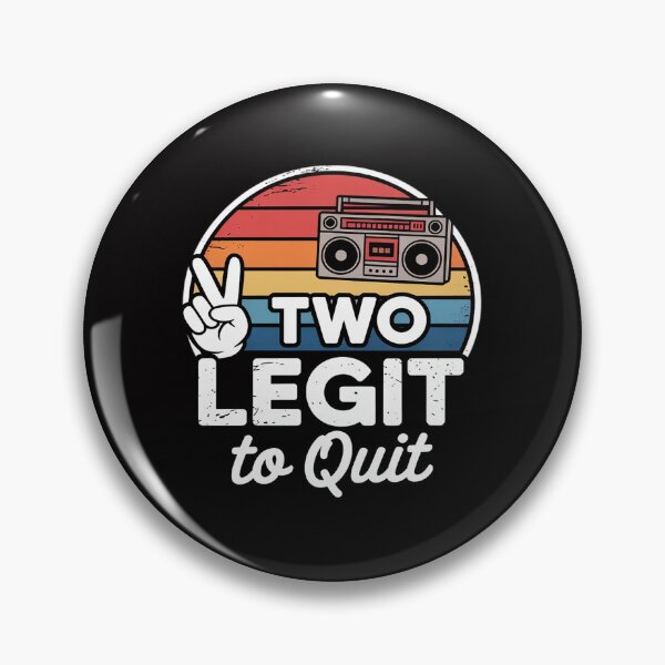 Item preview, 2nd Birthday Hip Hop Theme Two Legit To Quit designed and sold by demarioTTS.