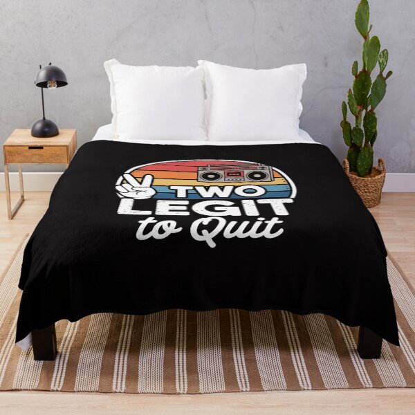Item preview, 2nd Birthday Hip Hop Theme Two Legit To Quit designed and sold by demarioTTS.