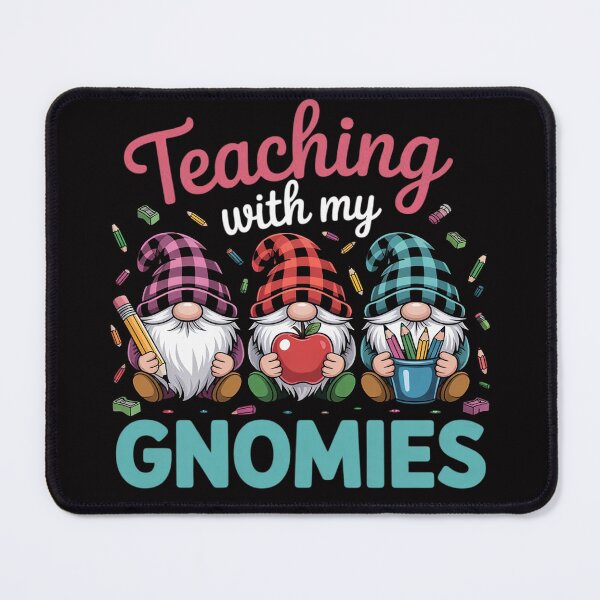 Item preview, Teaching With My Gnomies Three Gnomes Holding Teacher Tools Men Women designed and sold by demarioTTS.
