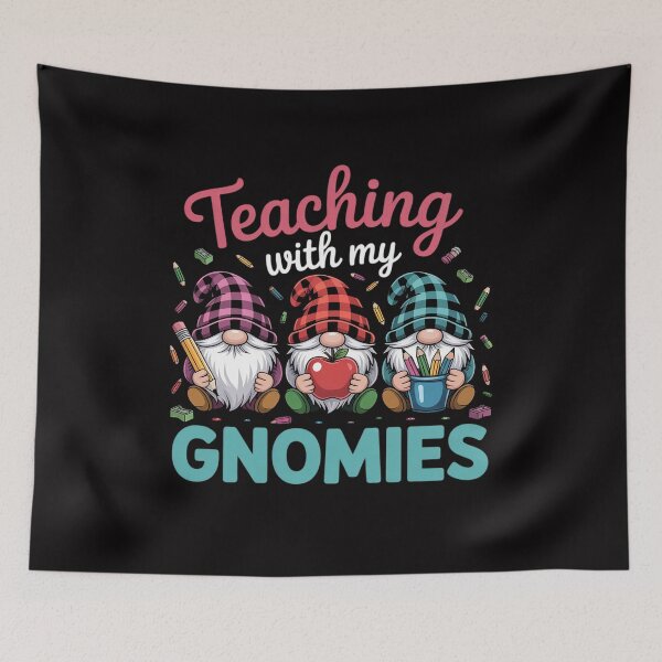 Item preview, Teaching With My Gnomies Three Gnomes Holding Teacher Tools Men Women designed and sold by demarioTTS.