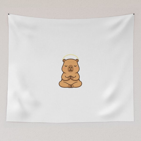 Item preview, Zen Capybara Meditating  designed and sold by RetroPop23.