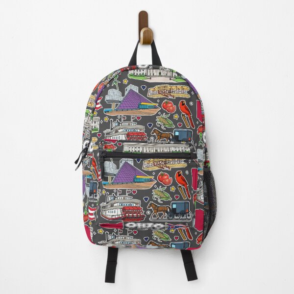 Item preview, Ohio Pride, Vintage State Map and Landmark Collection designed and sold by mashmosh.