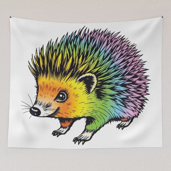 Item preview, Rainbow European Hedgehog designed and sold by Petzzz.