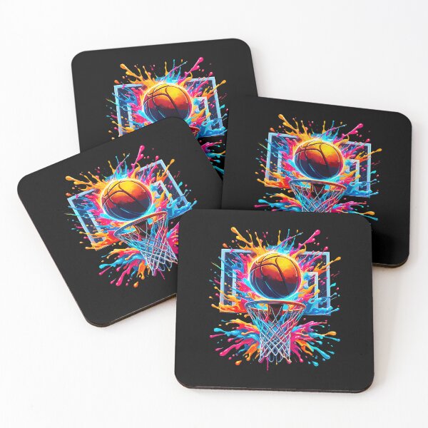 Item preview, Colorful Basketball Hoop Splash designed and sold by KatheWanda.