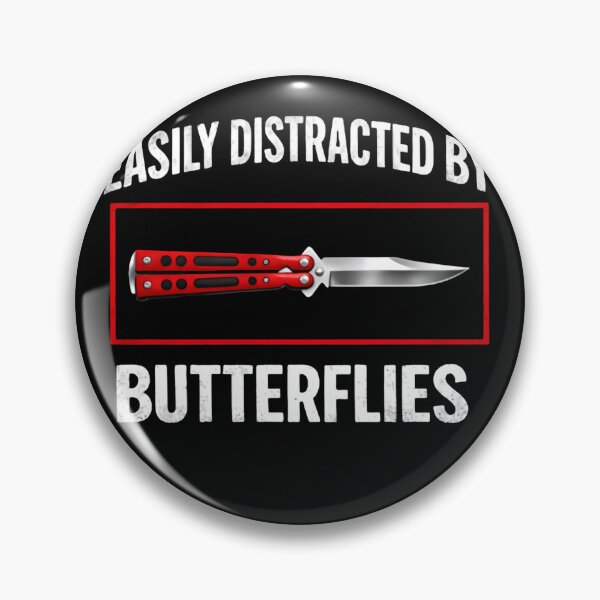 Item preview, Easily Distracted By Butterflies While Processing Strange Ideas Knives designed and sold by HumansStuck12.