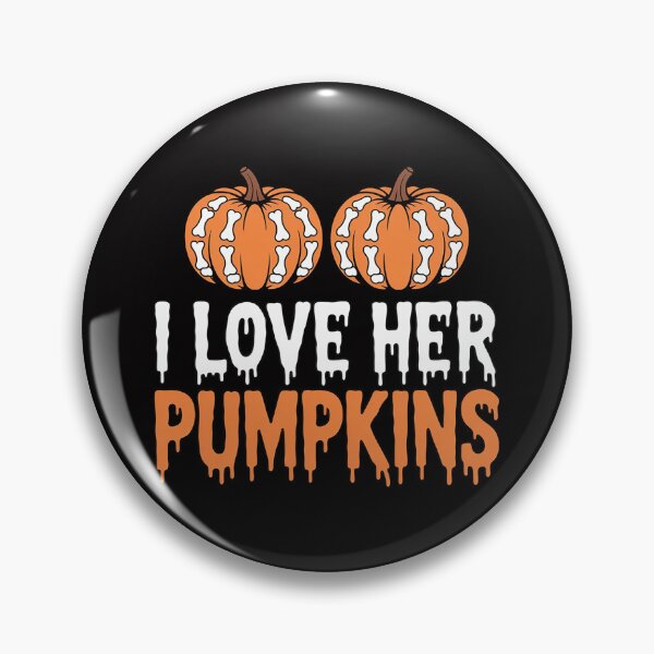 Item preview, I Love His Broomstick I Love Her Pumpkins Halloween Couples designed and sold by demarioTTS.