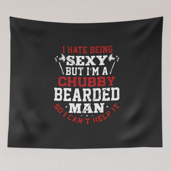 Item preview, Chubby Bearded Man – Funny Viking Humor Design designed and sold by Fun-and-joy.