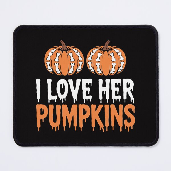 Item preview, I Love His Broomstick I Love Her Pumpkins Halloween Couples designed and sold by demarioTTS.