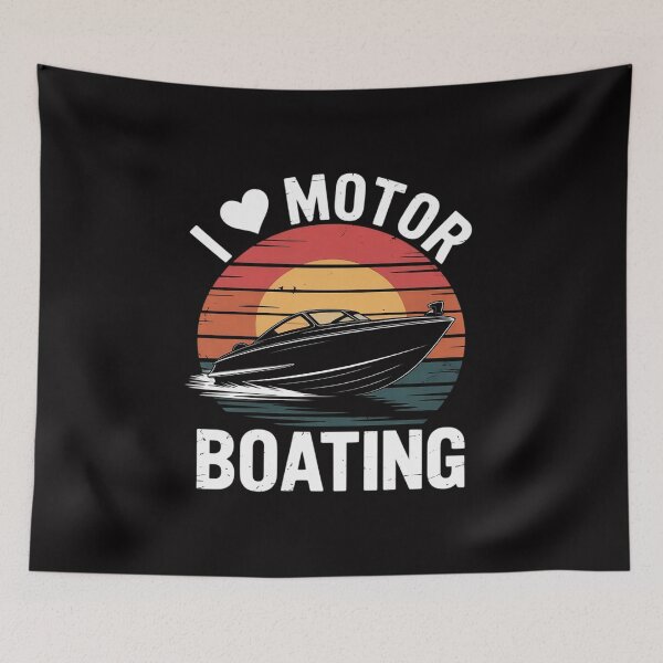 Item preview, I Love Motor Boating Boater designed and sold by demarioTTS.