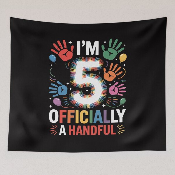 Item preview, I'm Officially A Handful Five 5th Birthday Turning 5 designed and sold by demarioTTS.