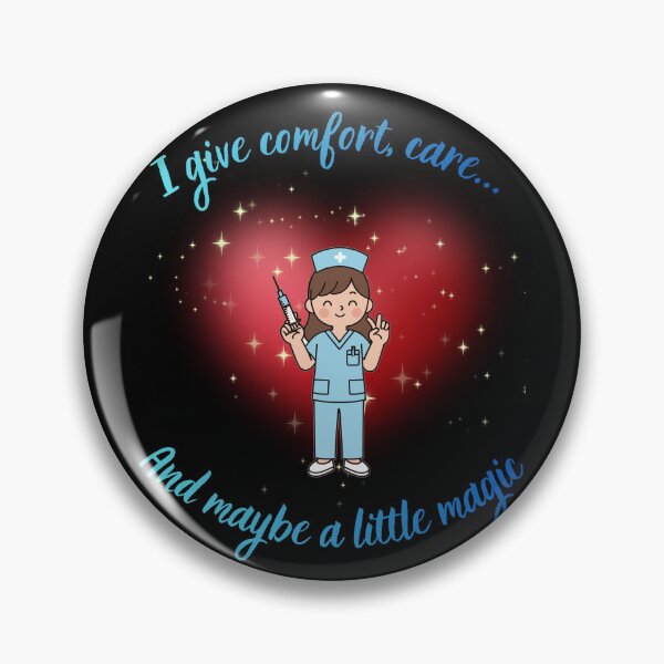 Item preview, Care, comfort & a little magic -Nurse ilustration with heart  designed and sold by MegiSmile.
