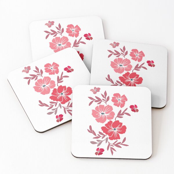 Item preview, Red And Pink Hand Drawn Floral Pattern designed and sold by mariamsol.