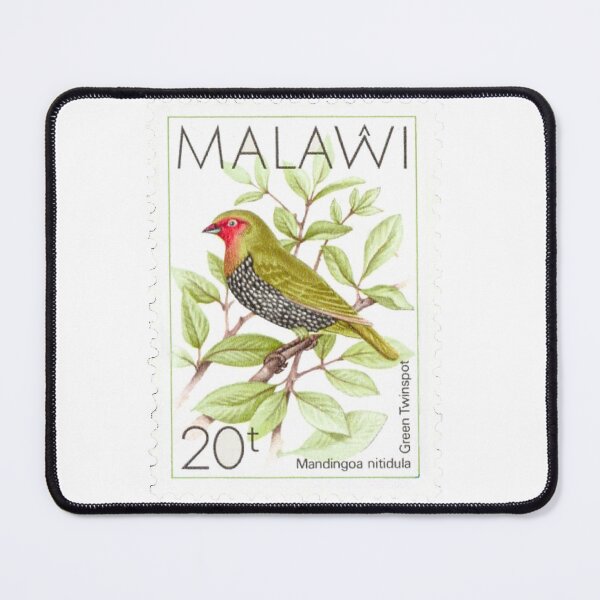 Item preview, Malawi Green Backed Twinspot Vintage Postage Stamp designed and sold by red-amber65.
