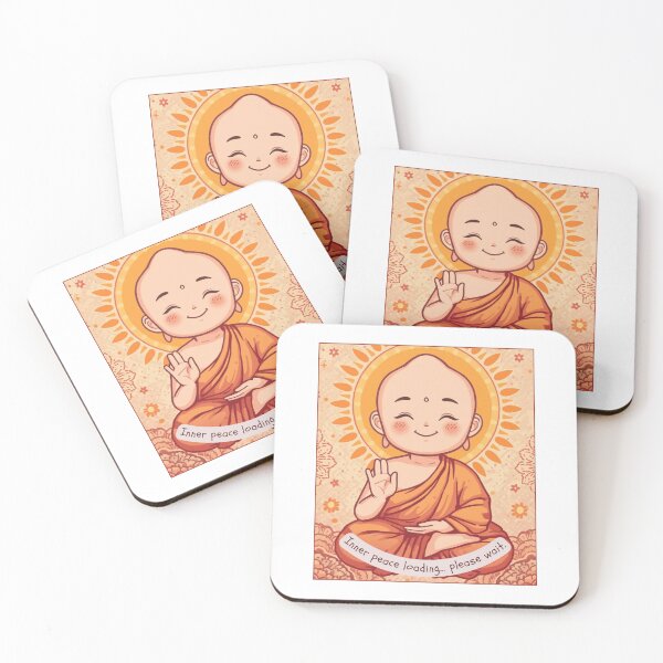 Item preview,  Pop Art Monk– Zen Mandala Cartoon Series ver6  | Spiritual Calm & Mindfulness Design designed and sold by CosmicNook1.