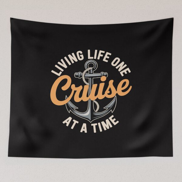 Item preview, Living Life One Cruise At A Time Cruising Ship Cute designed and sold by demarioTTS.