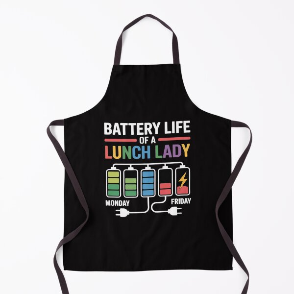 Item preview, Battery Life Of A School Lunch Lady Cafeteria Worker designed and sold by demarioTTS.