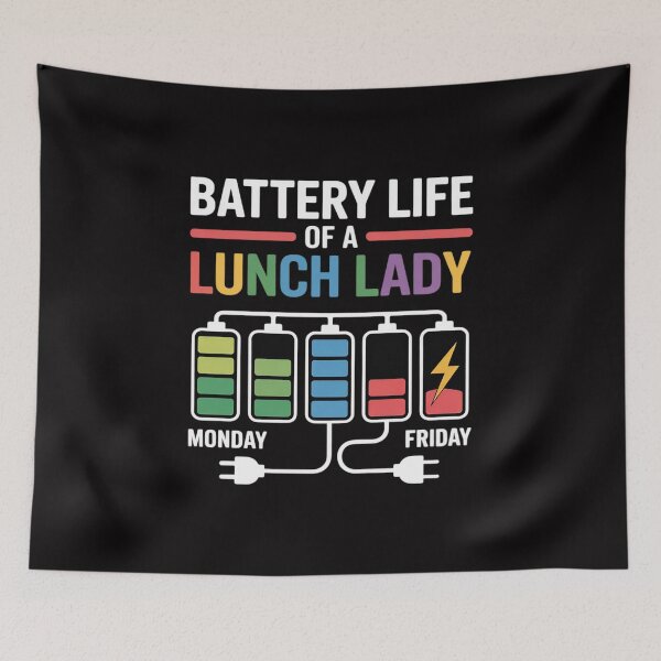 Item preview, Battery Life Of A School Lunch Lady Cafeteria Worker designed and sold by demarioTTS.