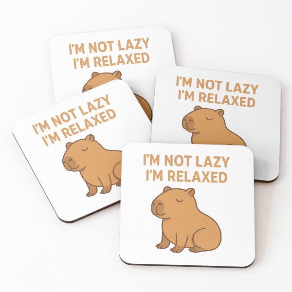 Item preview, Funny Capybara – I’m Not Lazy I’m Relaxed designed and sold by RetroPop23.