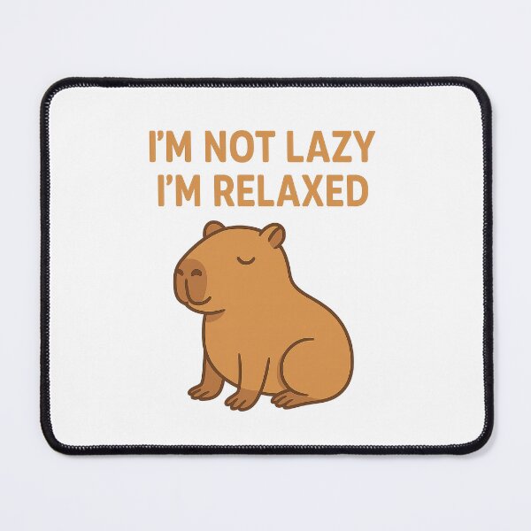 Item preview, Funny Capybara – I’m Not Lazy I’m Relaxed designed and sold by RetroPop23.