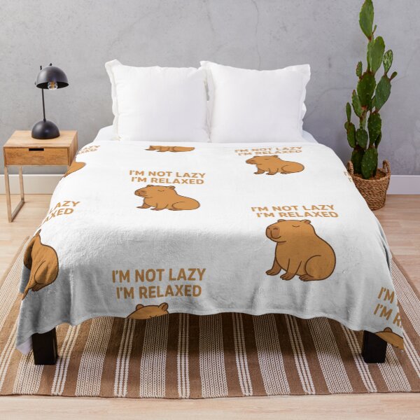Item preview, Funny Capybara – I’m Not Lazy I’m Relaxed designed and sold by RetroPop23.