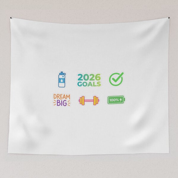 Item preview, 2026 New Year Resolutions Motivation Sticker Pack designed and sold by BKPrintDesing.