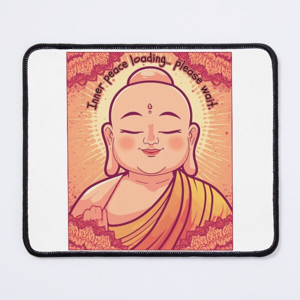 Item preview, Pop Art Monk– Zen Mandala Cartoon Series ver 7 | Spiritual Calm & Mindfulness Design designed and sold by CosmicNook1.
