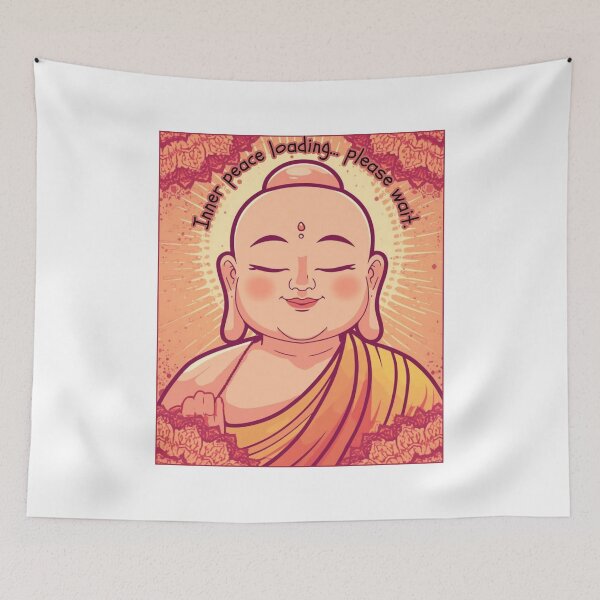 Item preview,   Pop Art Monk– Zen Mandala Cartoon Series ver 7  | Spiritual Calm & Mindfulness Design designed and sold by CosmicNook1.