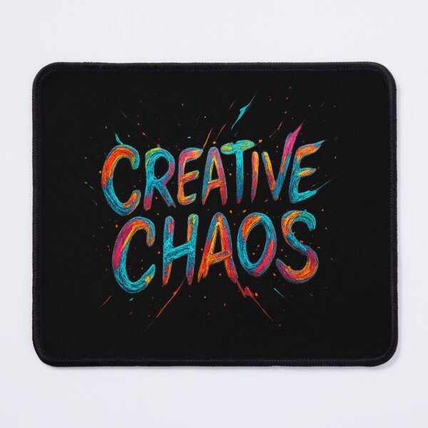 Item preview, CREATIVE CHAOS - Neon Paint Explosion Typography designed and sold by MKreative Studio.