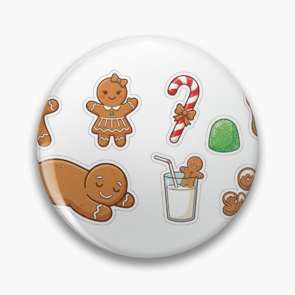 Item preview, Cute Gingerbread Man and Family Christmas Sticker Pack designed and sold by BKPrintDesing.