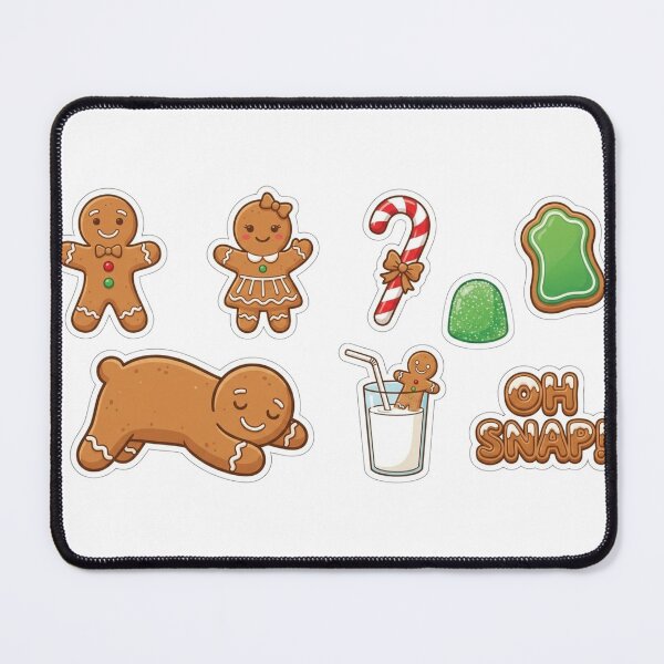 Item preview, Cute Gingerbread Man and Family Christmas Sticker Pack designed and sold by BKPrintDesing.
