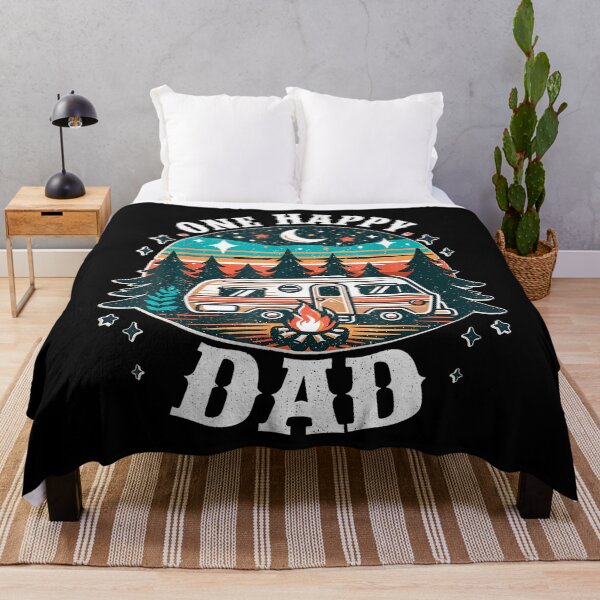 Item preview, One Happy Dad One Happy Camper Birthday Boy Girl Family designed and sold by TamaraIrma.