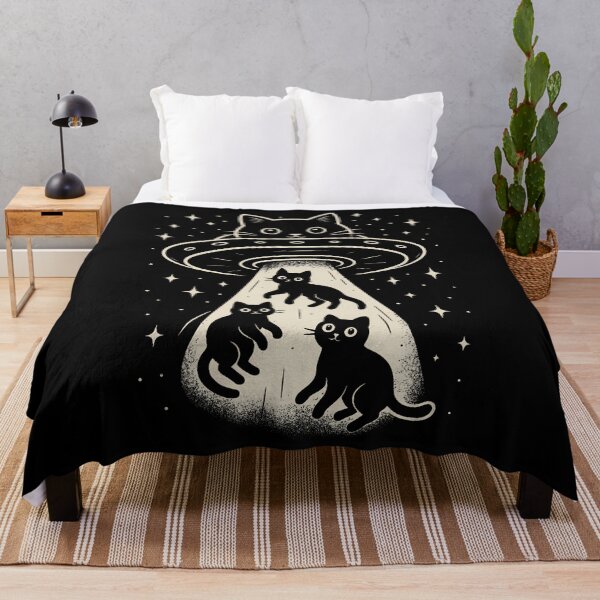 Item preview, Alien Cat Ufo Funny Space Kitty Abduction Cartoon designed and sold by SarahLorri.