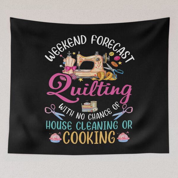 Item preview, Weekend Forecast With No Chance Quilting Sewing Fabric designed and sold by TamaraIrma.