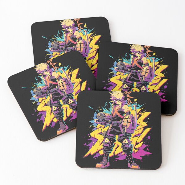 Artikelvorschau, Katsuki Bakugo Explosive Pop Art - My Hero Academia Dynamic Fan Art entworfen und verkauft von MulteeverseStudio.
