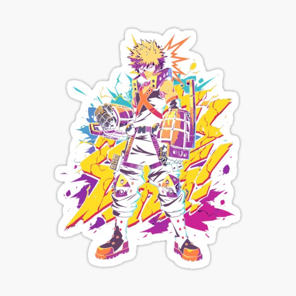 Item preview, Katsuki Bakugo Explosive Pop Art - My Hero Academia Dynamic Fan Art designed and sold by MulteeverseStudio.
