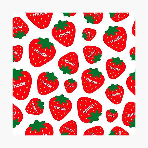 Item preview, strawberry print designed and sold by delicate-pov.
