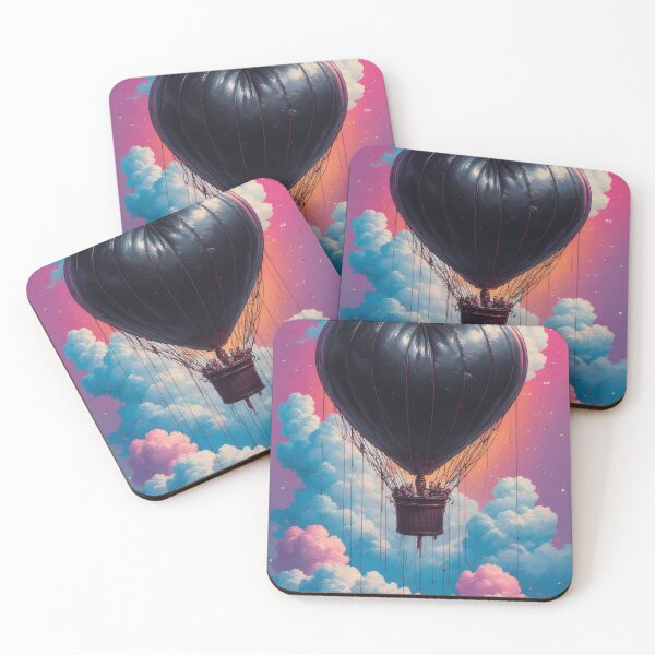 Item preview, Love hot air balloon above dreamy clouds. designed and sold by Mianku | Für das Leben.