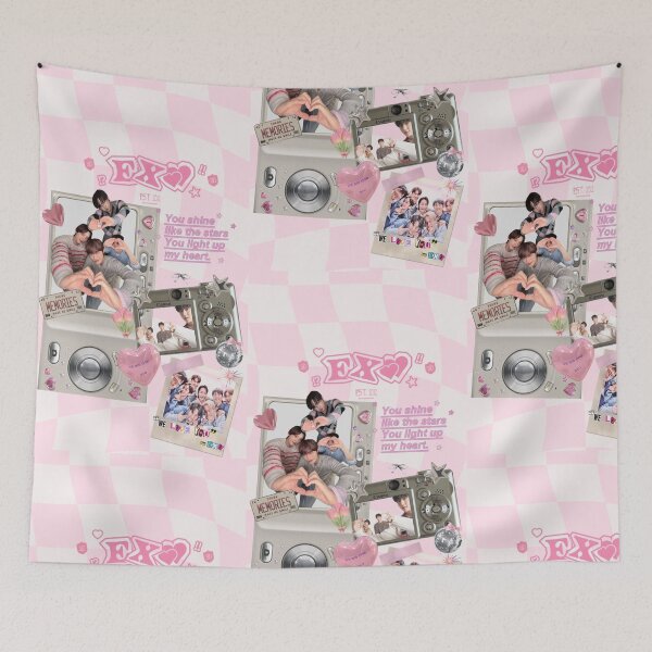 Item preview, EXO K-Pop Scrapbook Design | Pink Aesthetic Collage designed and sold by KryaArts27.