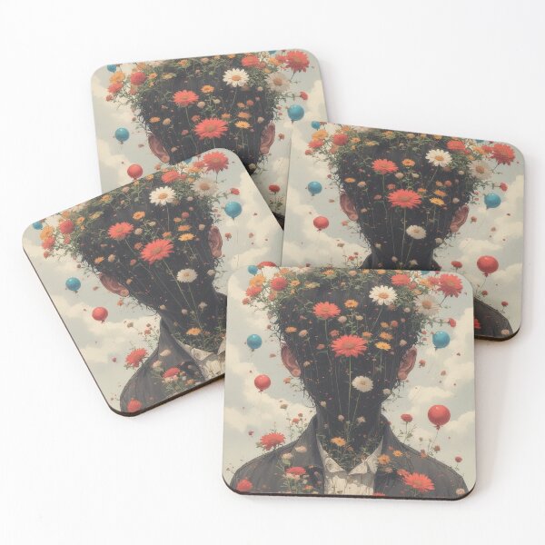 Item preview, Flower Head and Dreams: A Floral Portrait designed and sold by Mianku | Für das Leben.
