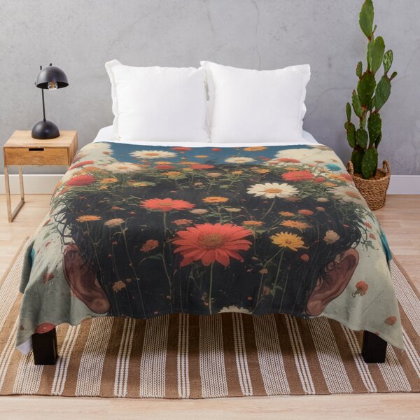Item preview, Flower Head and Dreams: A Floral Portrait designed and sold by Mianku | Für das Leben.
