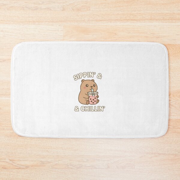 Item preview, Cute Capybara Sippin’ and Chillin’ with Boba Tea designed and sold by RetroPop23.