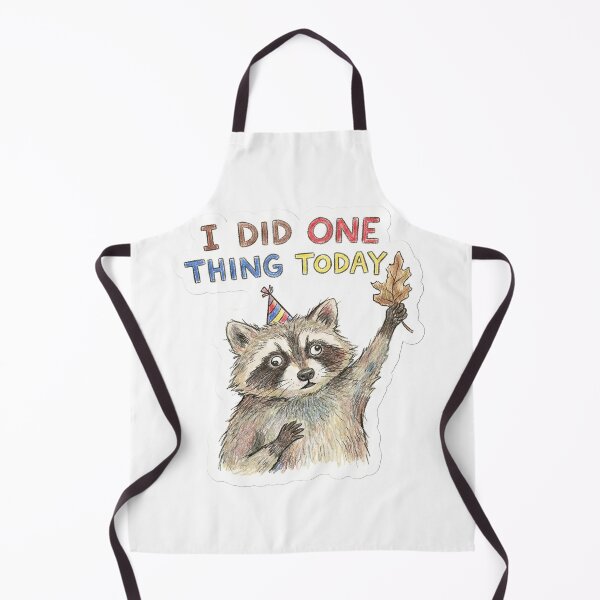 Item preview, I Did One Thing Today Raccoon Anti-Hustle designed and sold by StickyGuys.