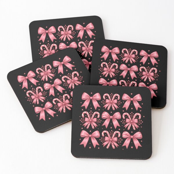 Item preview, Christmas Candy Canes Pink Bow Girly Holiday designed and sold by hemagamo.