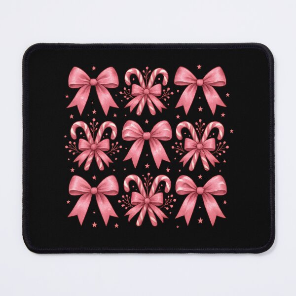 Item preview, Christmas Candy Canes Pink Bow Girly Holiday designed and sold by hemagamo.
