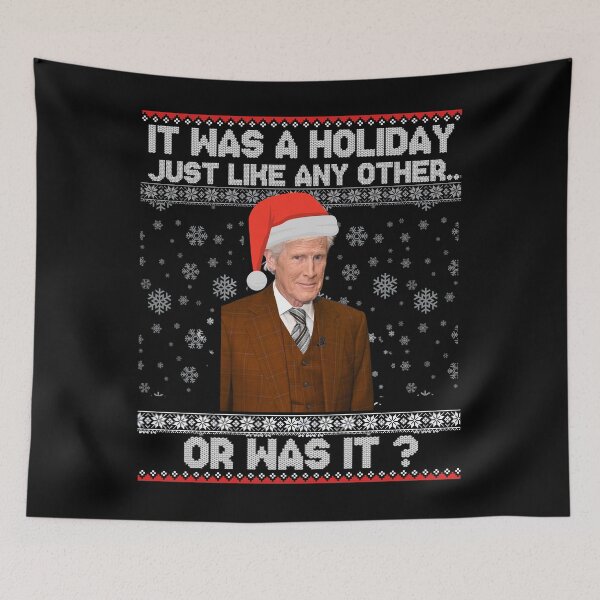 Item preview, Keith Morrison christmas sweater True Crime Ugly Christmas it was a holiday just like any other  Funny Christmas Sweater  designed and sold by EvelynZem.