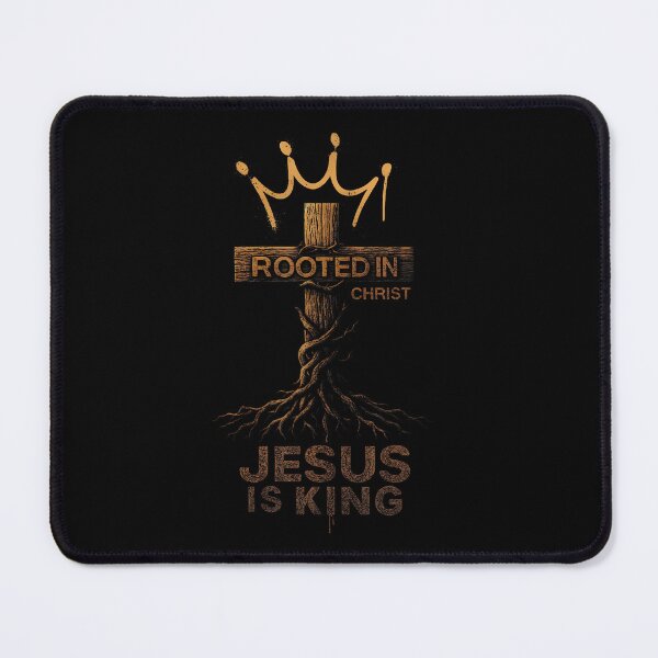Item preview, Jesus Is King Rooted Christian Cross Bible Verse God designed and sold by LydiaShirley.