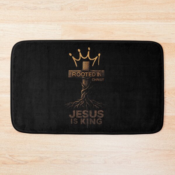 Item preview, Jesus Is King Rooted Christian Cross Bible Verse God designed and sold by LydiaShirley.