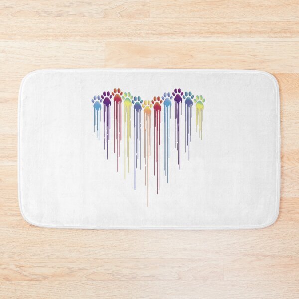 Item preview, Colorful Dog Paw Heart designed and sold by SnorkleSupply.